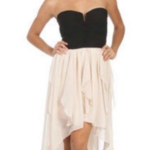 Strapless Dress, High Low